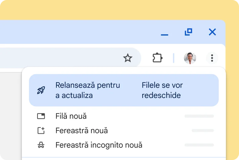 IU Chrome care alertează cu privire la o actualizare în așteptare